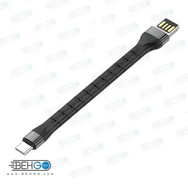 کابل شارژر کوتاه USB به Type-c الدینیو مدل LDNIO LS50