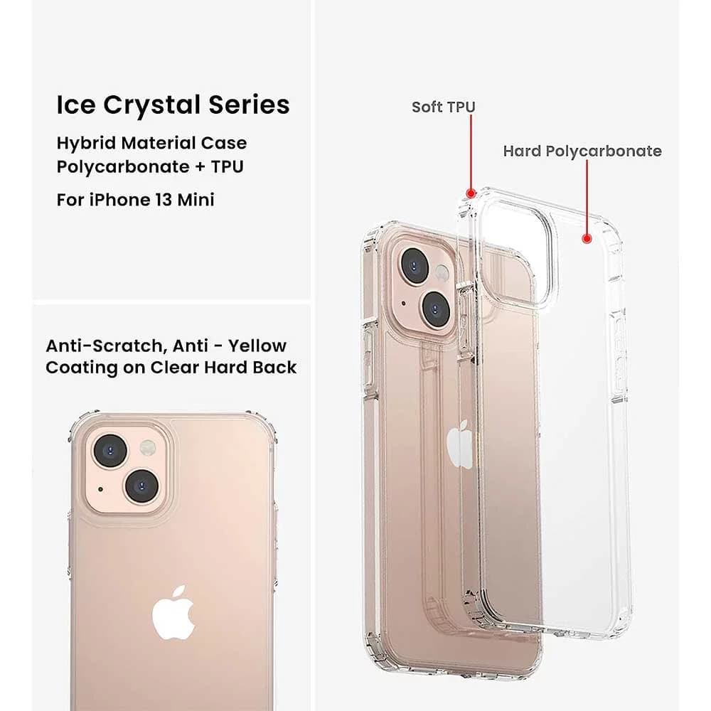 قاب جی تک آیفون 13 مینی G-Tech Sirocco Crystal Hybrid Case iPhone 13 mini — تصویر ۲