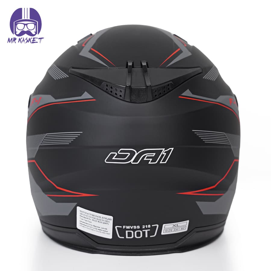 کلاه کاسکت بدون فک دی ای وان ۴۰3 F-1 نارنجی — تصویر ۵