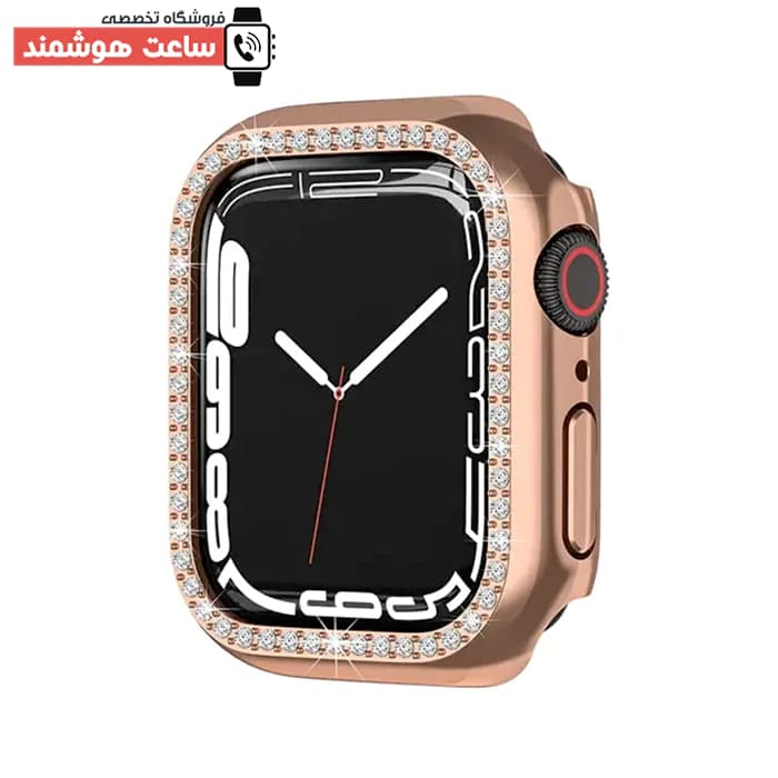 قاب اپل واچ و کاور اپل واچ نگین دار کد 200 — تصویر ۶