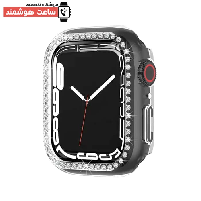 قاب اپل واچ و کاور اپل واچ نگین دار کد 200 — تصویر ۵
