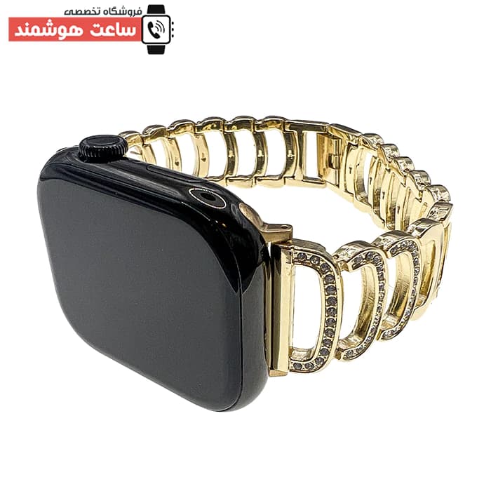 بند اپل واچ نگین دار باریک کد 1470 — تصویر ۳