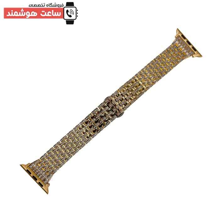 بند اپل واچ 7 مهره نگین دار کد 1440 — تصویر ۳