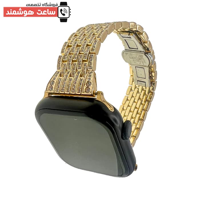 بند اپل واچ 7 مهره نگین دار کد 1440 — تصویر ۴