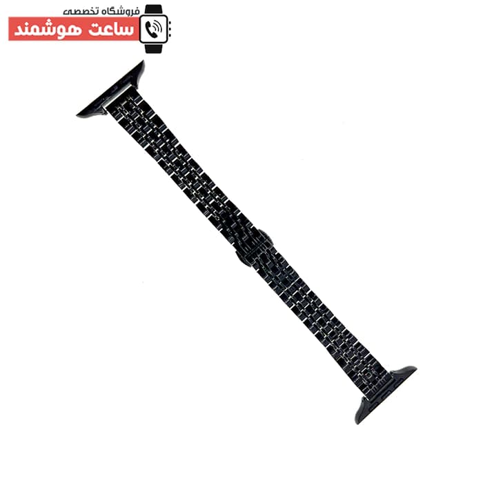 بند اپل واچ رولکس ۷ مهره زنانه باریک کد 1200 — تصویر ۳