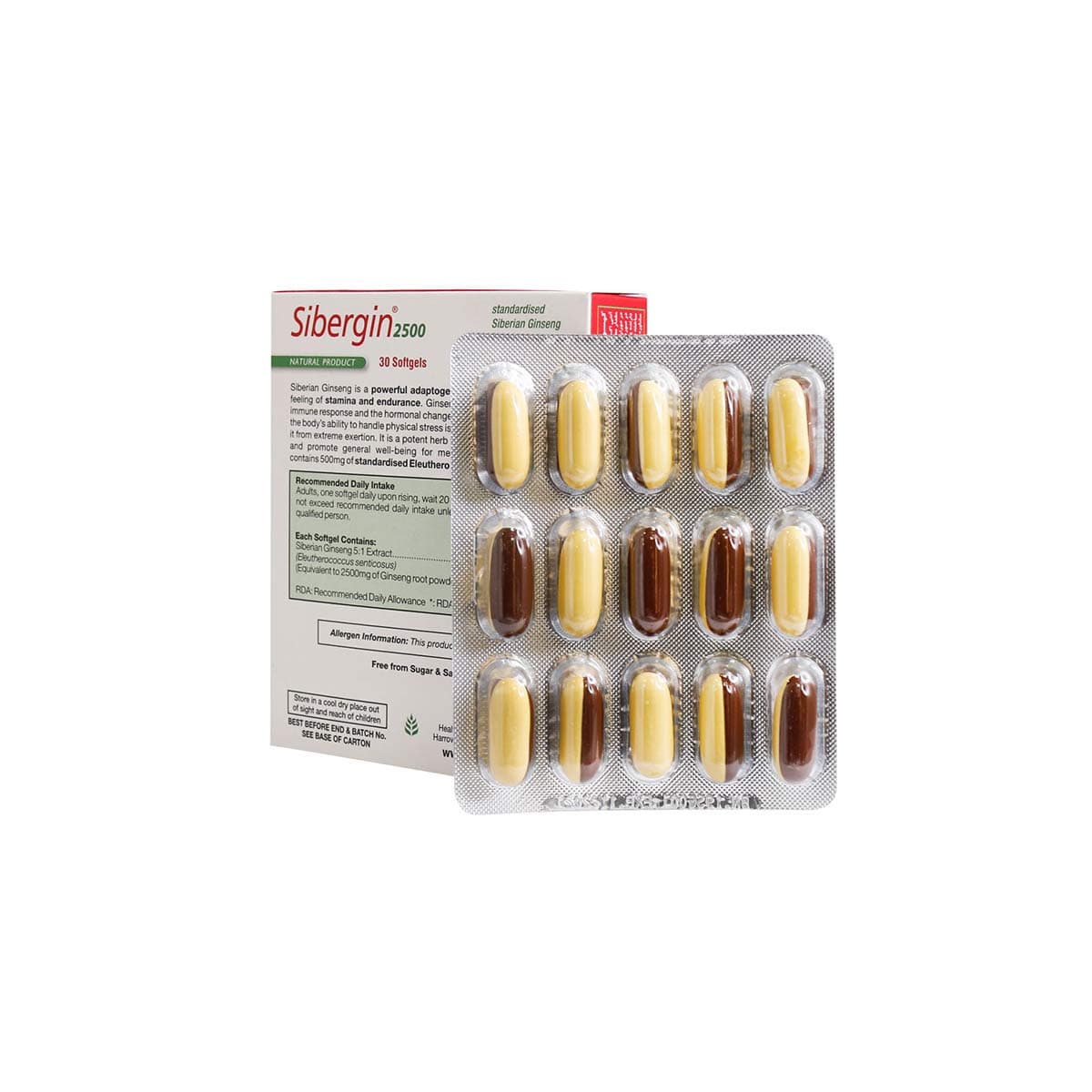 کپسول سیبرجین 2500 میلی گرمی هلث اید-Health Aid — تصویر ۲