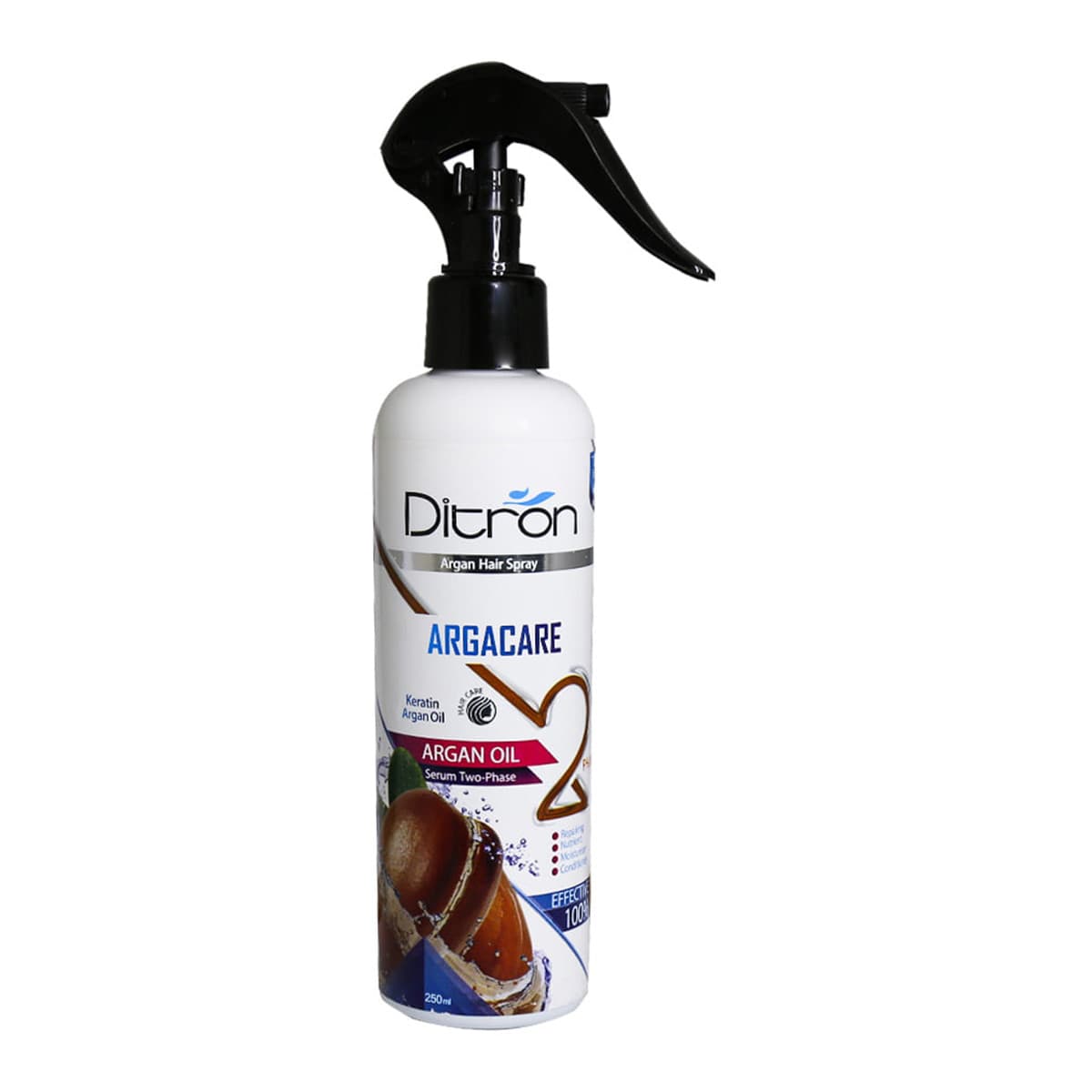 سرم مو دو فاز دیترون مدل کراتین و روغن آرگان حجم 250 میلی لیتر-ditron