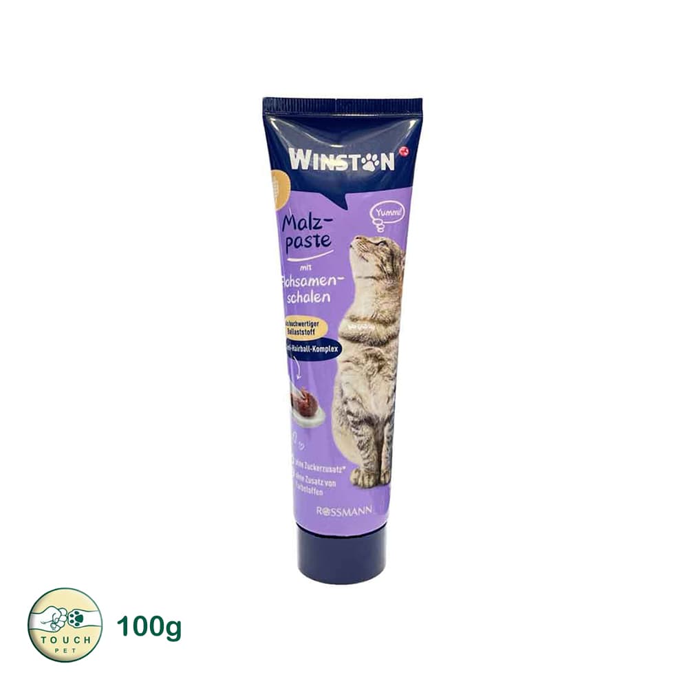 مالت گربه وینستون دفع کننده گلوله های مویی Winston Flea Seed Husks وزن 100 گرم
