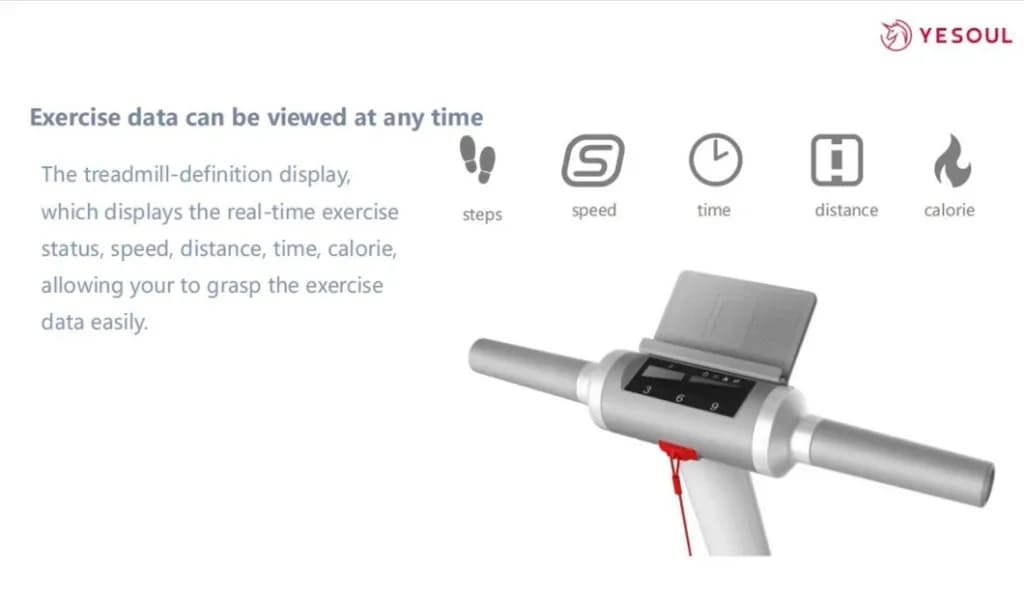 تردمیل تاشو شیائومی Xiaomi treadmill yesoul treadmill ph5 (گلوبال پلمپ اصلی) — تصویر ۸