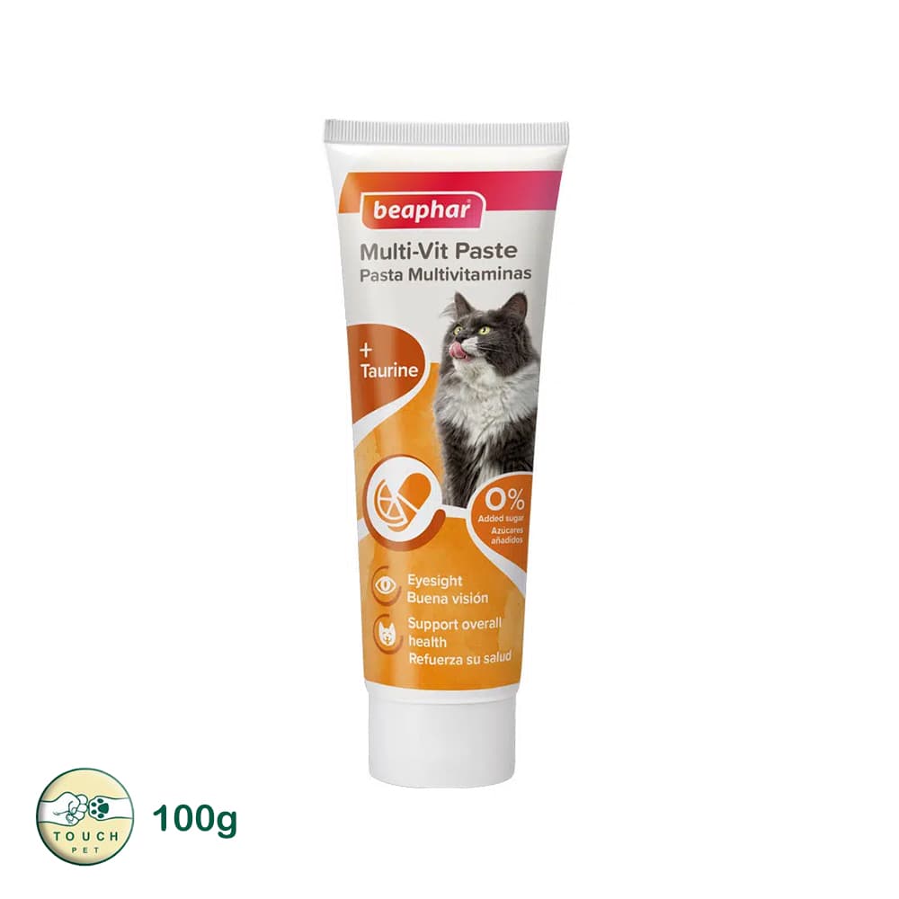 خمیر مولتی ویتامین گربه بیفار Beaphar Multi Vitamin Paste وزن 100 گرم