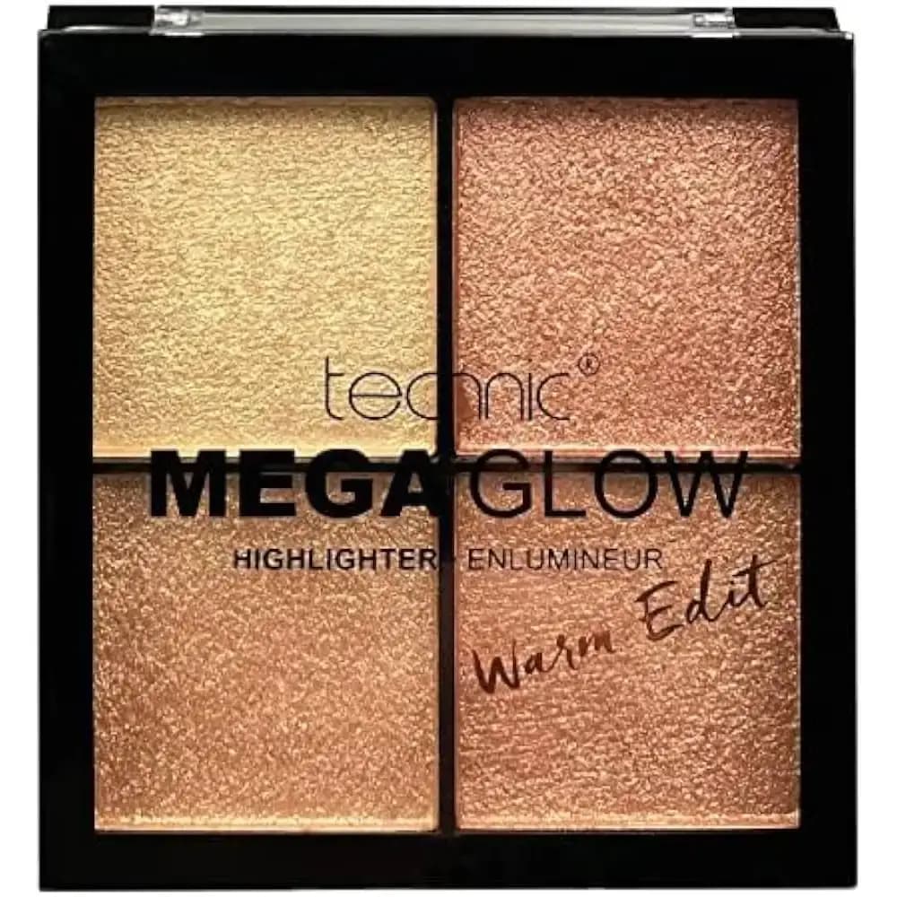 پالت هایلایتر تکنیک MEGA GLOW مدل وارم ادیت — تصویر ۳