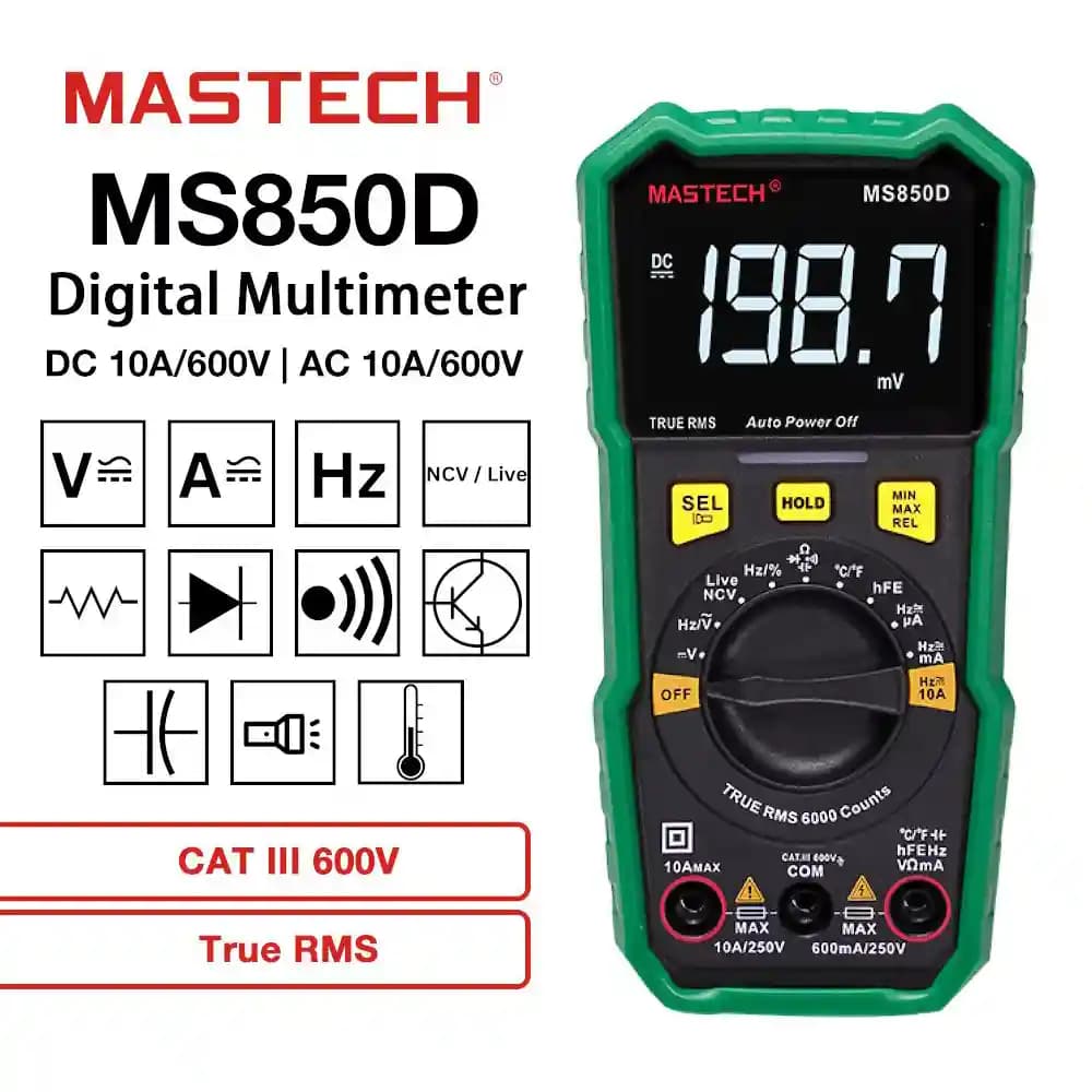 مولتی متر مستک مدل MASTECH MS850D — تصویر ۲