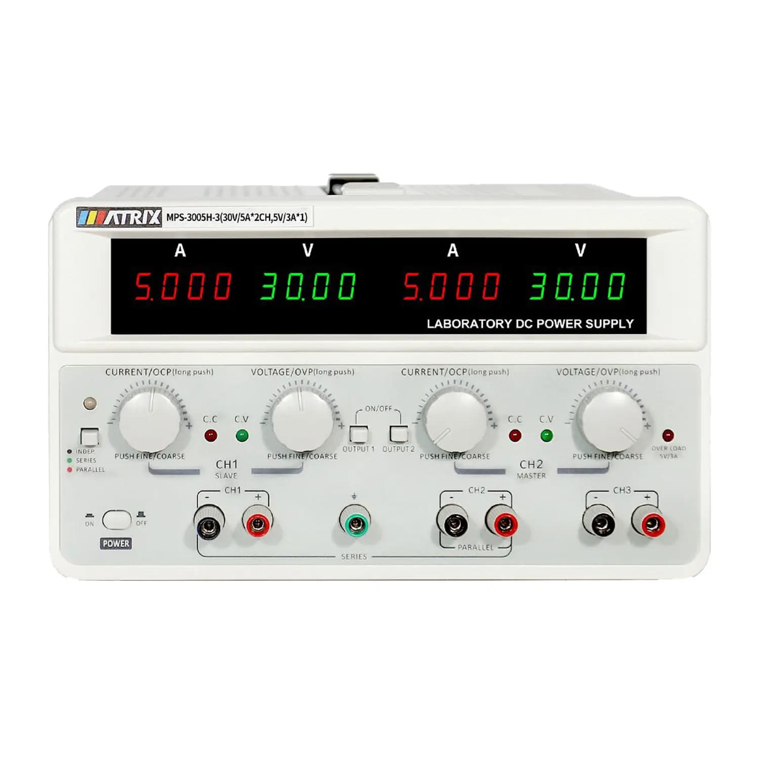 منبع تغذیه دوبل 30 ولت 5 آمپر ماتریکس MATRIX MPS-3005H-3