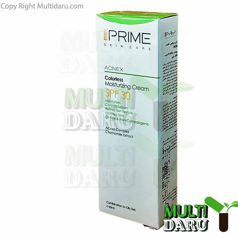 کرم مرطوب کننده SPF30 فاقد رنگ پرایم 50 میل