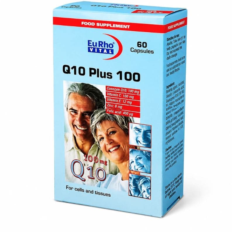 کپسول کیو 10 پلاس 100 یوروویتال 60 عددی — تصویر ۴