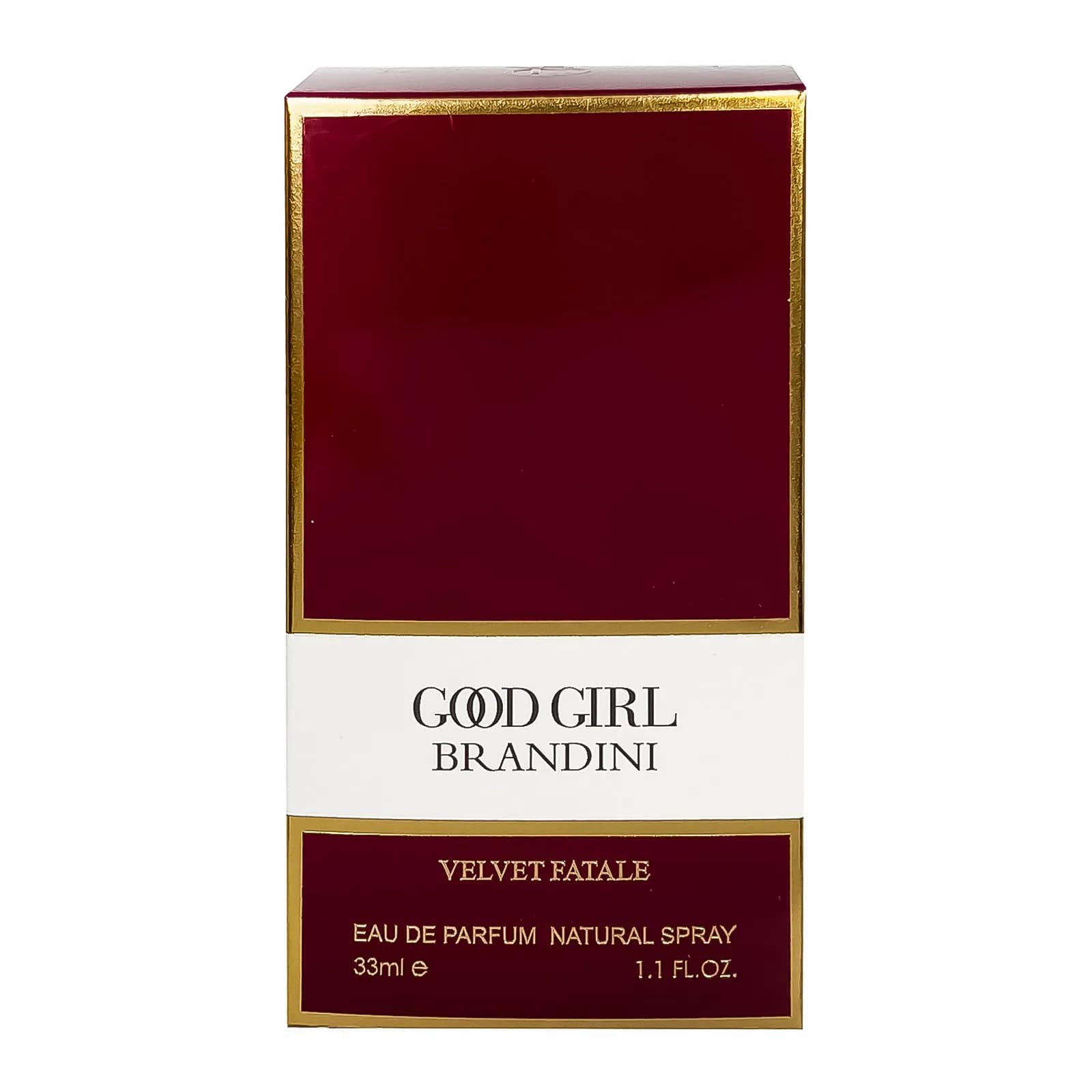 عطر جیبی زنانه برندینی مدل Good girl velvet fatale حجم 33 میل — تصویر ۳