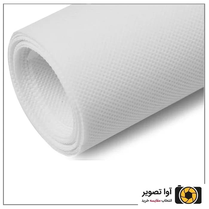 رول فون پارچه ای 3×5 سفید