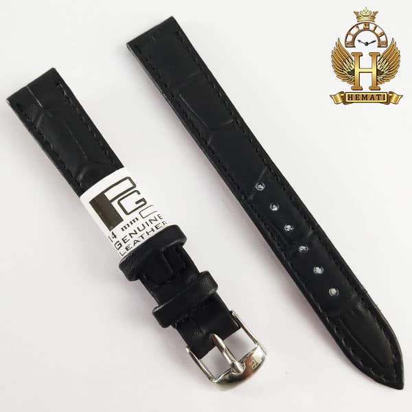 بند چرم ساعت مچی برند پی جی طرح کروکودیل دور دوخت PG14601 (سایز 14) — تصویر ۸