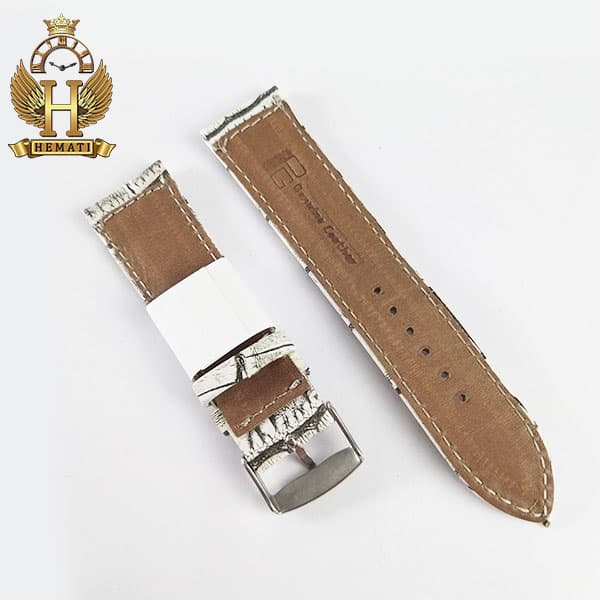 بند چرم ساعت مچی برند پی جی طرح کروکودیل دور دوخت PG24110 — تصویر ۷