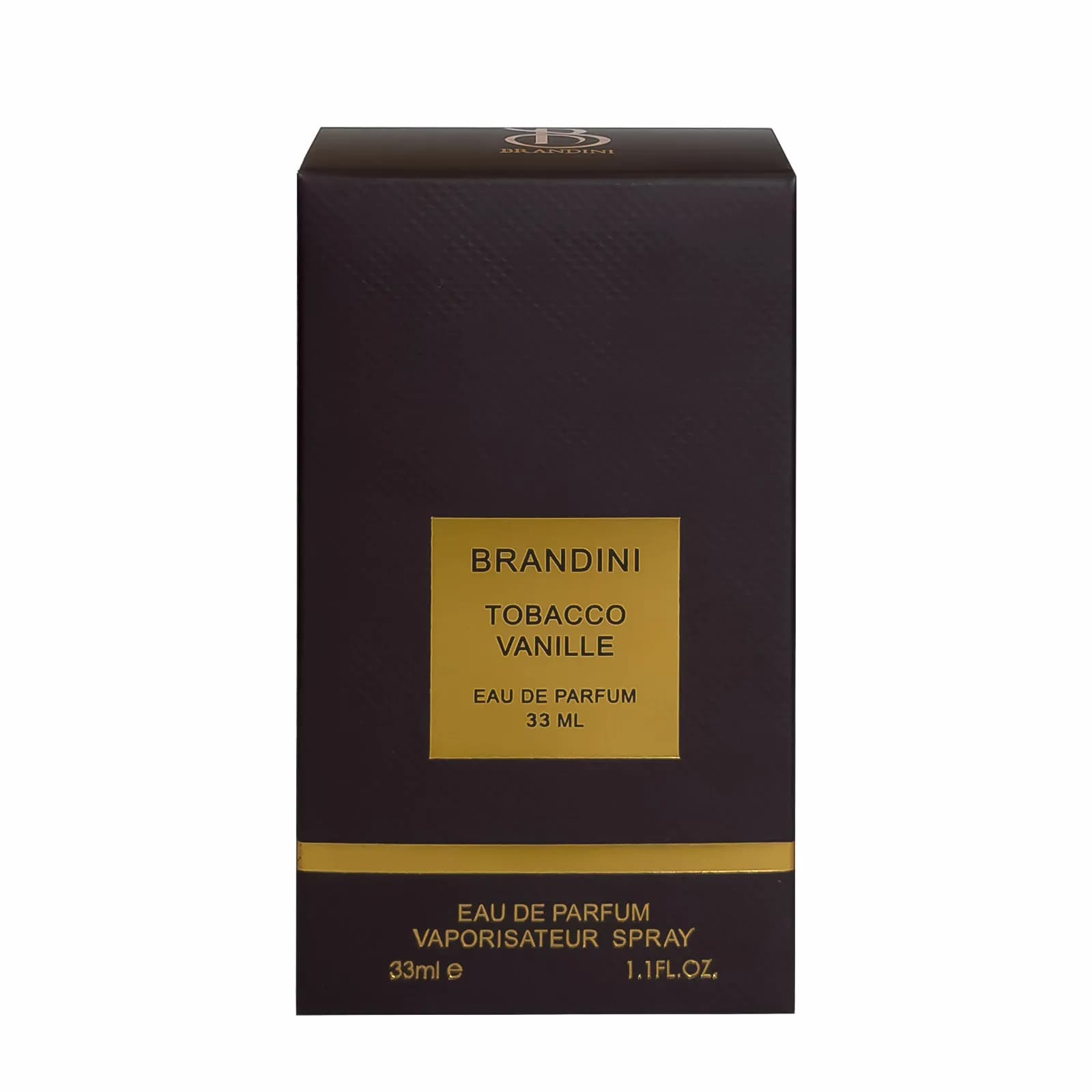 عطر جیبی زنانه و مردانه برندینی مدل Tobacco Vanille حجم 33 میل — تصویر ۳