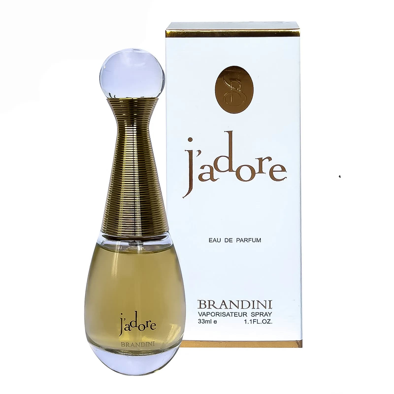 عطر جیبی زنانه برندینی مدل J’adore حجم 33 میل