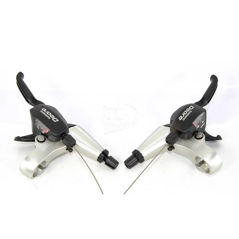 دسته دنده و دسته ترمز شیمانو DEORE ST-M530 دوال دبل کنترل دیور 3×9 سرعته ساخت ژاپن Shimano Shifter Brake Lever Dual Control DEORE ST-M530 3×9 Speed Japan