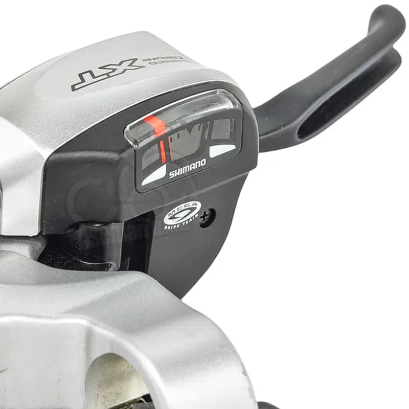 دسته دنده و دسته ترمز Deore XT ST-M766 هیدرولیک دیسک روغنی مجموعه چپ و راست شیمانو Deore XT دبل کنترل 9 در 3 Shimano Shifter Lever Hydrolic DEORE XT Duble Control — تصویر ۲