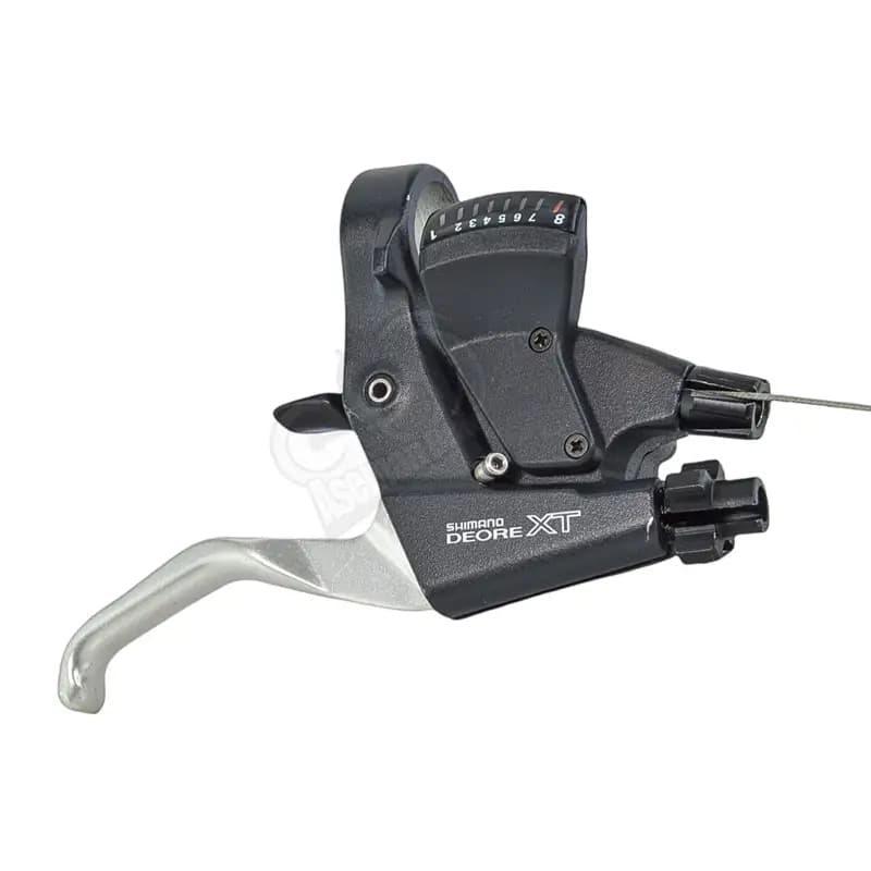 دسته دنده دوچرخه شیمانو DEORE XT ST-M739 ساخت ژاپن 3×8 سرعته 24 دنده Shimano Shifter Lever DEORE XT ST-M739 japan 3×8 Speed — تصویر ۳