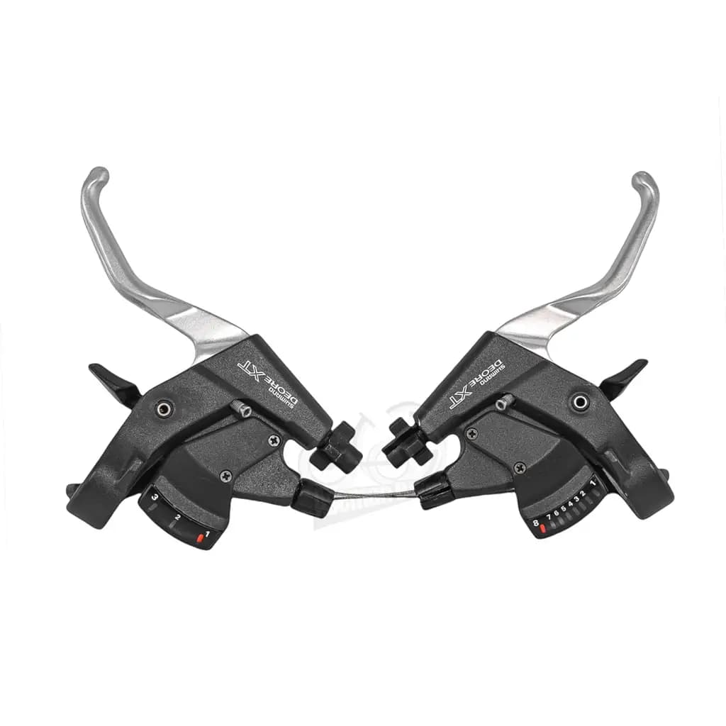 دسته دنده دوچرخه شیمانو DEORE XT ST-M739 ساخت ژاپن 3×8 سرعته 24 دنده Shimano Shifter Lever DEORE XT ST-M739 japan 3×8 Speed