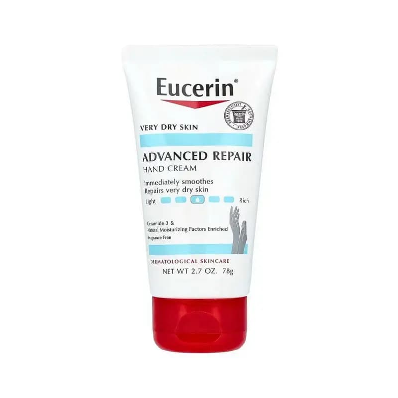 کرم دست اوسرین ادونس ریپیر مخصوص پوست خیلی خشک | Eucerin VERY DRY SKIN ADVANCED REPAIR HAND CREAM 78 gr