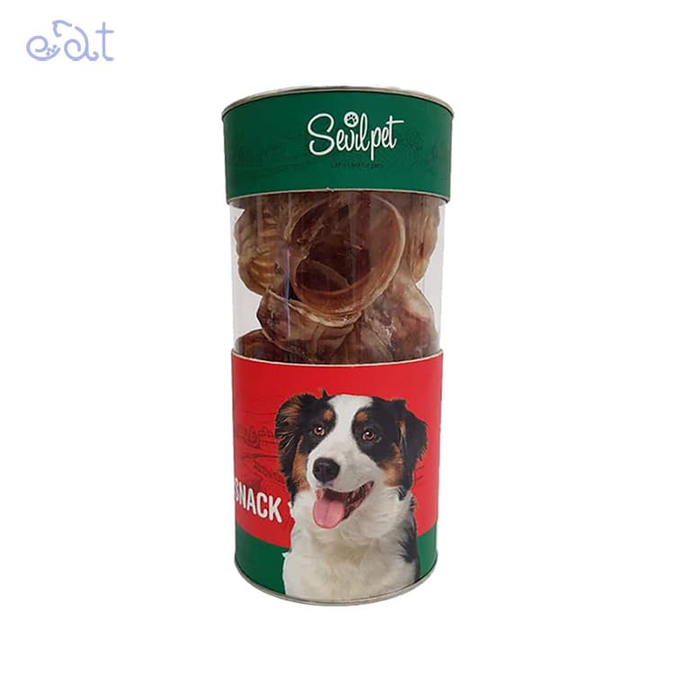 تشویقی سگ خرخره گوساله برند سویل پت Sevil Pet وزن 150 گرم
