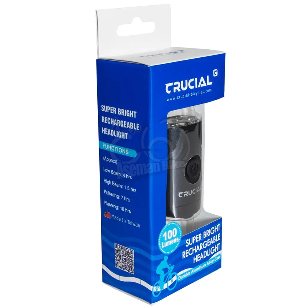 خرید چراغ جلو دوچرخه CRUCIAL CG-126P شارژی کروشل ، کرشوال ، کروشیال ،کروشال — تصویر ۲