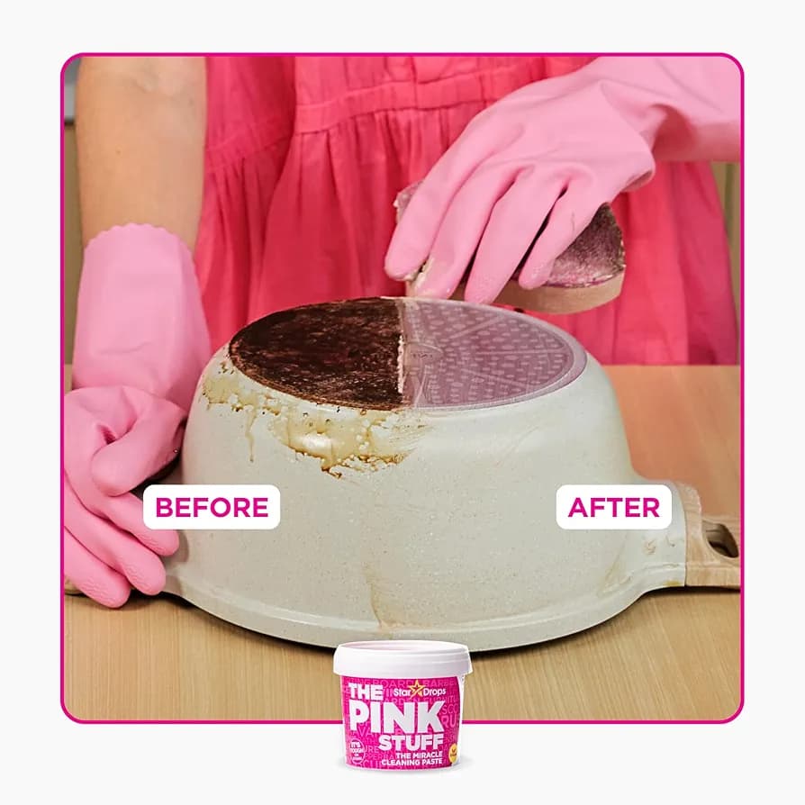 خمیر تمیز‌کننده چندمنظوره پینک استاف اروپایی 850 گرم | The Pink Stuff Miracle Cleaning Paste — تصویر ۳