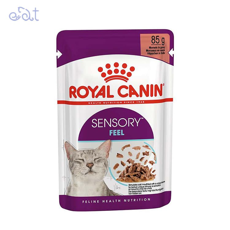 پوچ گربه سنسوری فیل رویال کنین مدل Royal Canin Sensory Feel وزن ۸۵ گرم