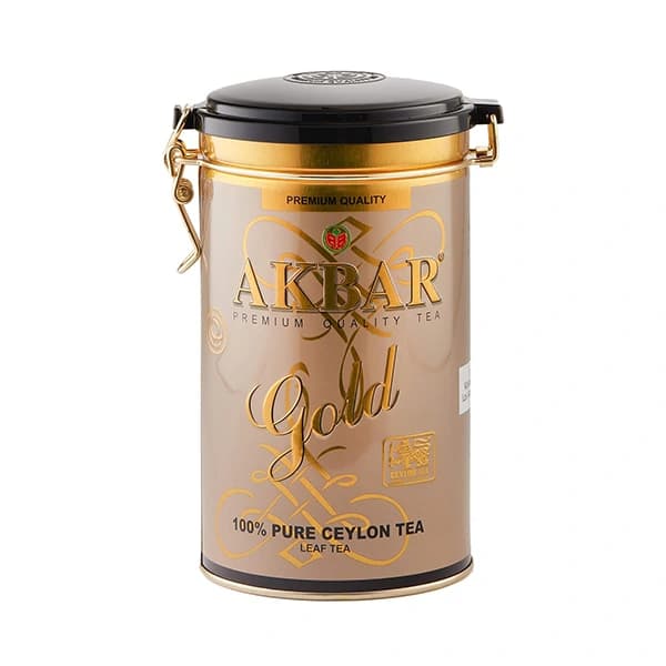 چای سیلان اکبر گلد قوطی 450 گرم | AKBAR Gold 100% Pure Ceylon Tea 450g