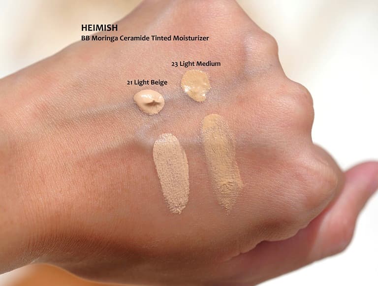 بی بی کرم مورینگا سرامید هیمیش رنگ 21 light beige دارای Spf30 — تصویر ۳