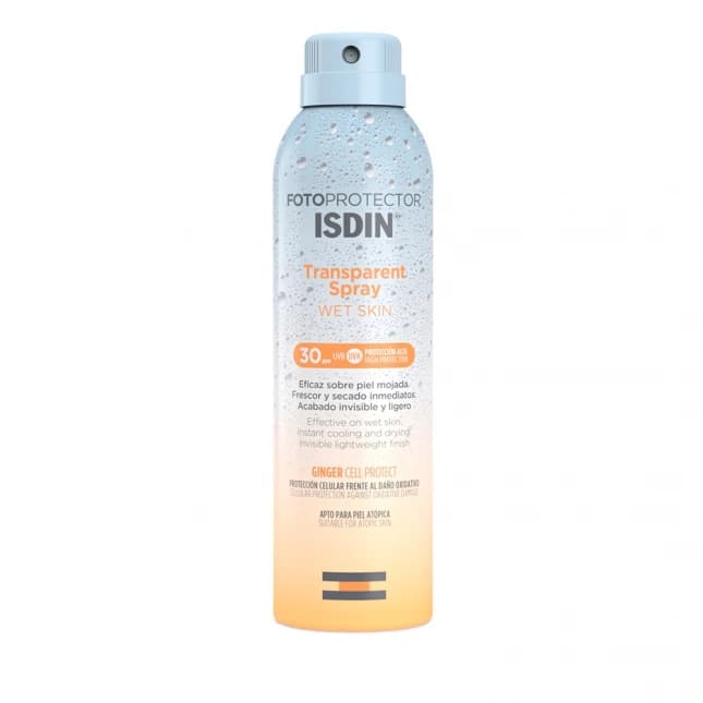اسپری ضدآفتاب بدن ایزدین 250 میل Isdin Transparent Spray SPF30