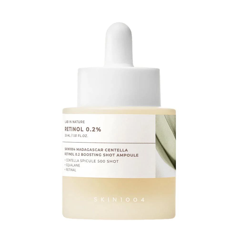 سرم ضدچروک و جوانساز رتینول ۰.۲٪ ماداگاسکار سنتلا اسکین 1004 حجم ۳۰ میل | SKIN1004 Retinol 0.2% Boosting Shot Ampoule