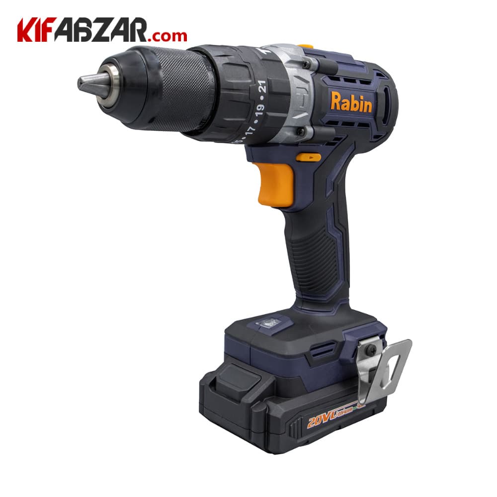دریل پیچ گوشتی چکشی شارژی 20 ولت رابین مدل R8820E
