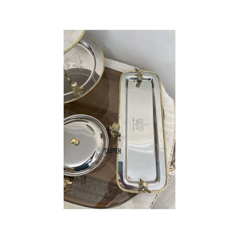 رولت خوری فرشته استیل برنج سافلون 40050 — تصویر ۴