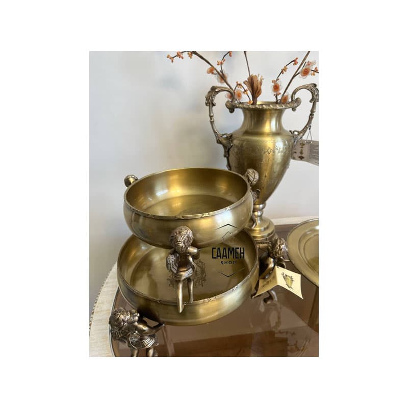 ظرف پذیرایی سه فرشته برنجی 4022