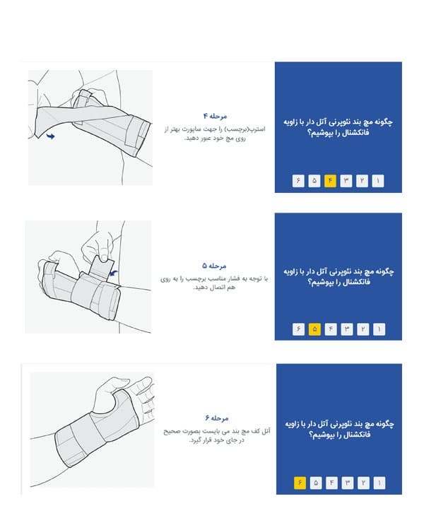 مچ بند نئوپرنی آتل دار با زاويه فانكشنال (چپ و راست) پاک سمن paksaman 168 — تصویر ۴