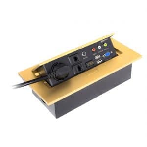 پریز توکار کابینت ملونی مدل ۱۰۰۲۴ طلایی