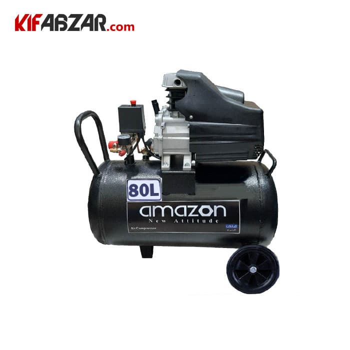 کمپرسور باد روغنی 80 لیتری آمازون مدل AC-80