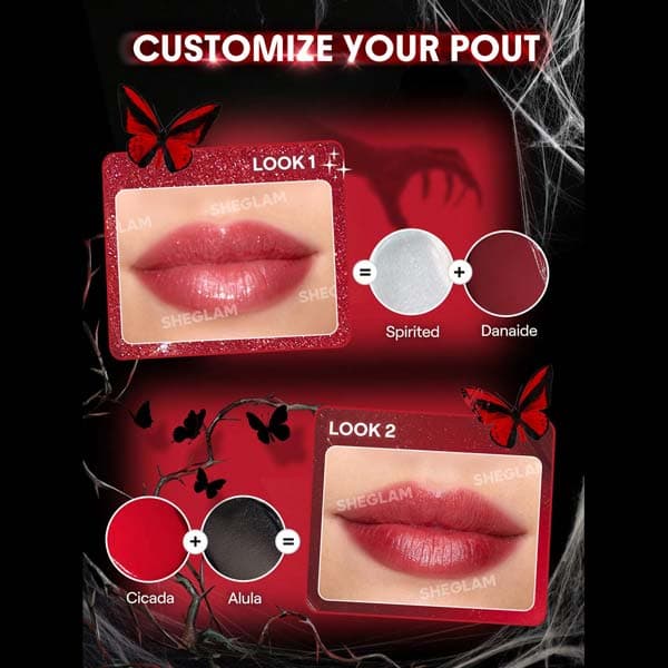 پالت رژ لب شیگلم از کالکشن Crimson Butterfly مدل Phantom’s Kiss — تصویر ۲