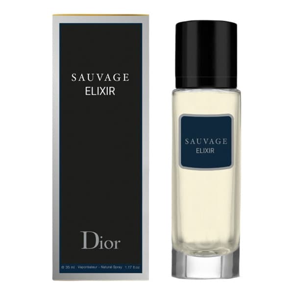 عطر جیبی مردانه پرستیژ مدل Sauvage Elixir حجم 35 میل