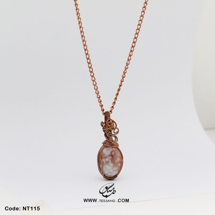 گردنبند زنانه سنگ عقیق NT-115