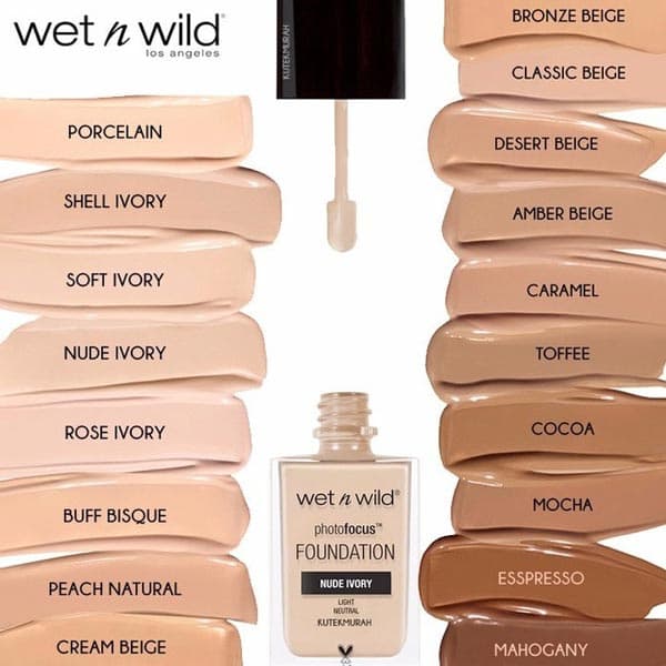 کرم پودر وت اند وایلد مدل Photo Focus Dewy رنگ Nude Ivory شماره 520E حجم 30 میل — تصویر ۳