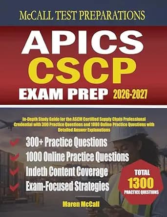 و دانلود نسخه کامل کتاب زبان اصلی APICS CSCP Exam Prep 2026–2027 (McCall Test Preparations) PDF | دانلود کتاب خارجی