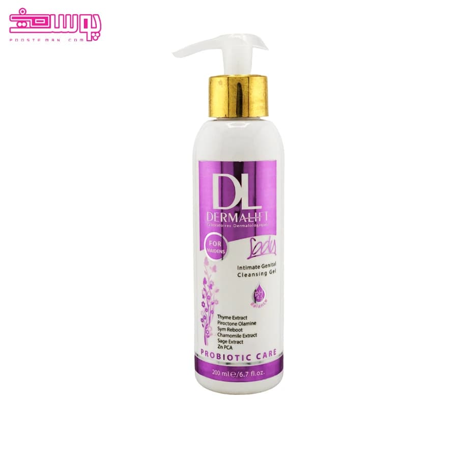 ژل شستشوی بهداشتی دوشیزگان درمالیفت حجم 200ml